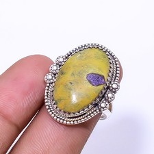 Atlantisite - Tasmania 925 Sterling Silver Bali Ring S.8 R1521642 Christmas Gift