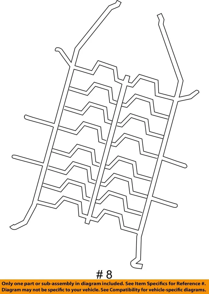2011-2016 CHEVROLET CRUZE CRUZE ОГРАНИЧЕННОГО ПРУЖИНЫ F/СИДЕНЬЕ BK ПОДУШЕЧКА SUPT 95365700 НОВЫЙ - Изображение 3 из 3
