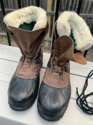 Sorel Men\'s Vintage Bighorn Leather Waterproof Winter Boots - Size 12 OG Sorel Bighorn Boots. I bought them in 1989 and even the  main image 3