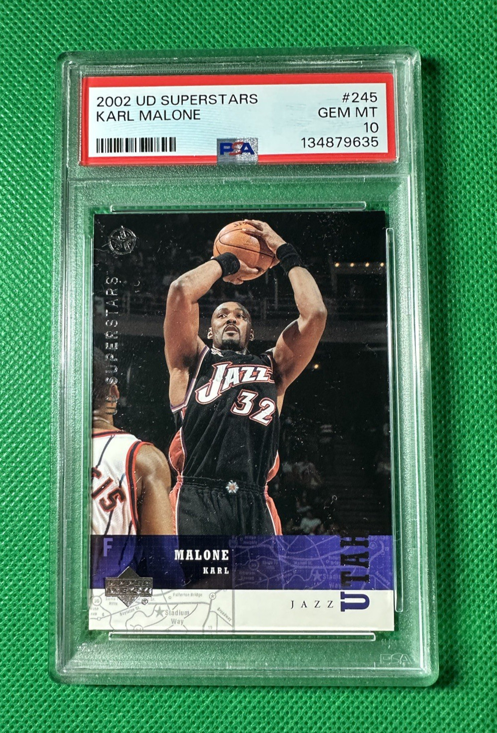 KARL MALONE PSA (10) Superstars Upper Deck 1/1 2002-03 HOF (RARE) ONLY 1 EXISTS view 5