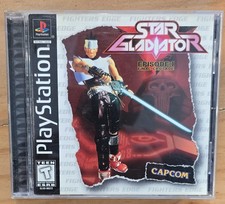 RARE Star Gladiator Fighter's Edge PS1 Complete w/ Manual & Tested