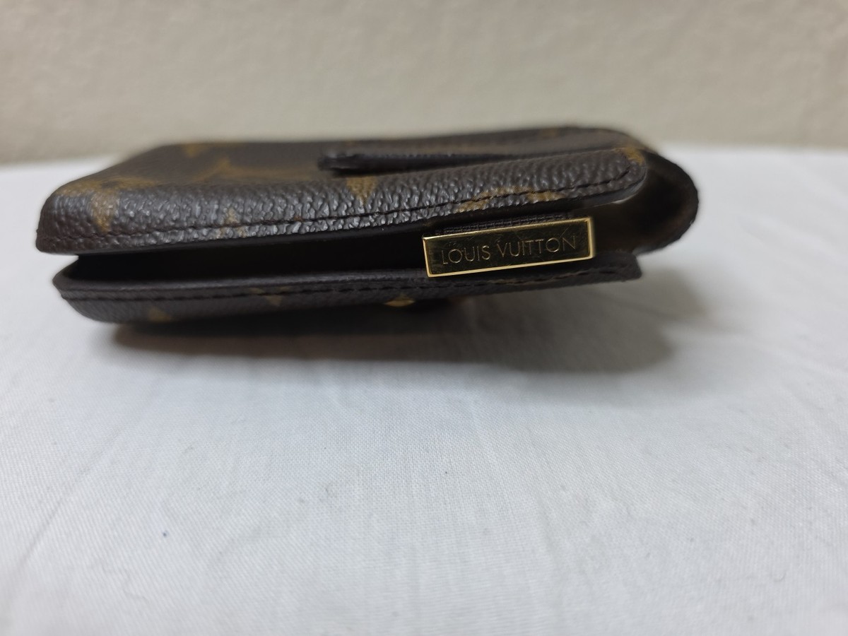 Authentic Louis Vuitton Etui Monogram Leather Mobile Phone Case