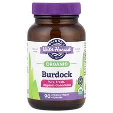 Organic Burdock, 90 Organic Vegan Capsules (450 mg per Capsule)