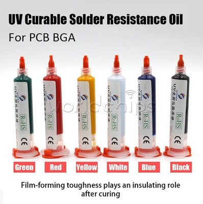 10CC UV Curable   Mask Resistance Oil Repairing Paint For PCB Circuit Board #bv