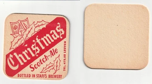 1 - BELGIUM - HULDENBERG - BROUWERIJ SINT PIETER BEER MAT SOUS-BOCKS (01056)