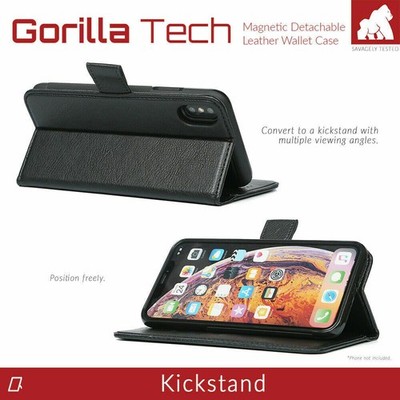 Leder Flip Case mit Kartenfächern, für Magnethalter, iPhone 14, 13, 12, 11