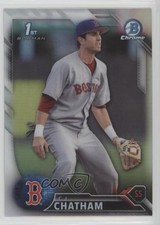 2016 Bowman Draft Chrome Draft Picks Refractor CJ Chatham #BDC-38 7m3
