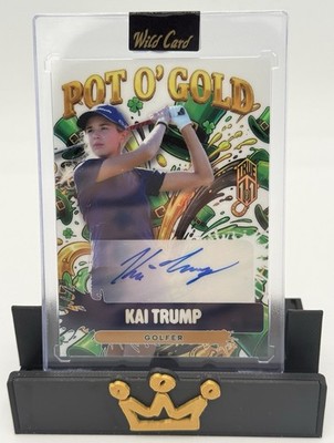 宮城 金箔押し トレーディングカード Kai Trump True 1/1 Auto Wild Card Pot O' Gold Golf | eBay