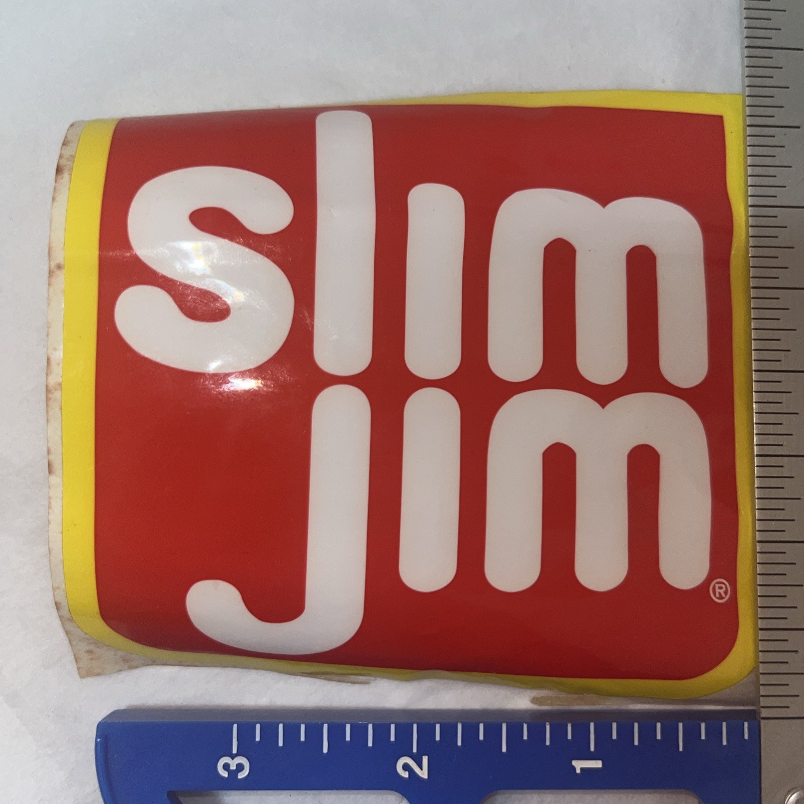 Vintage Slim Jim Decal Sticker 4”x 4”