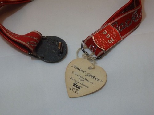 VINTAGE MICHAEL JACKSON LEE BELT WITH ORIGINAL DISPLAY & TAG  MADE IN THE USA - Picture 3 of 3