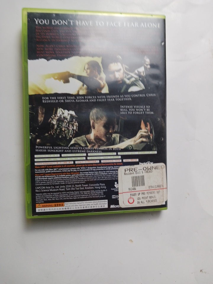 Resident Evil 5 (Microsoft Xbox 360) CIB Complete Tested 13388330102 eBay