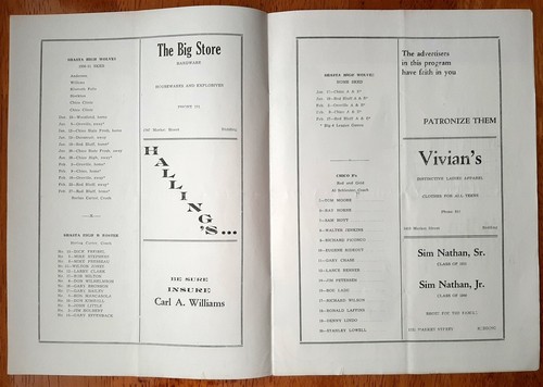 1950 High School Basketball Program Chico Panthers Vs. Shasta Wolves CA GG - Picture 2 of 5