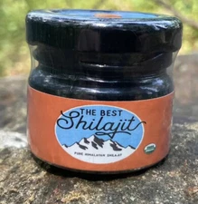 Organic 100% Pure Himalayan Shilajit, Soft Resin, Extremely Potent, Fulvic Acid