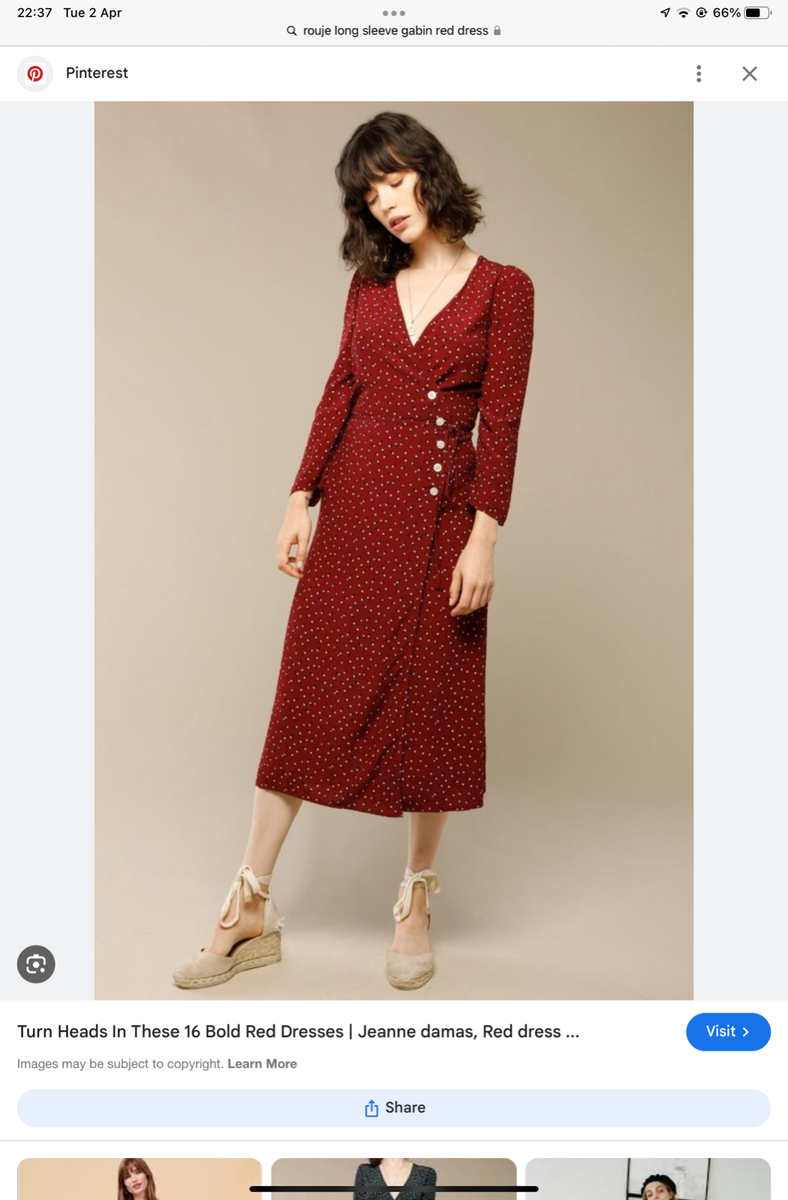 Rouje Gabin Midi dress floral pattern size 38 RPP215 | eBay