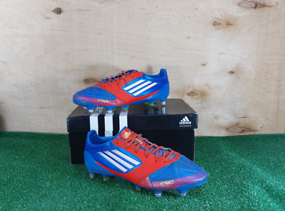 Adidas adizero F50 Leathers SG V20277 Blue boots Cleats mens
