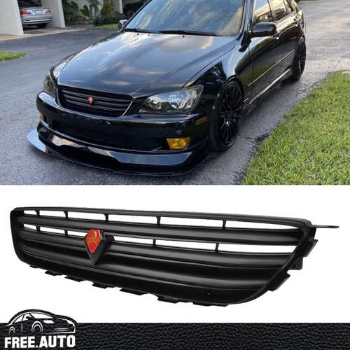 For 01-05 Lexus IS300 IS200 4Dr Altezza Style Front Bumper Hood Upper Grille ABS