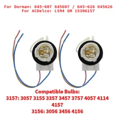 Light Bulbs Socket 2 Wire Harness 3157 3156 for Chevrolet Silverado GMC Sierra