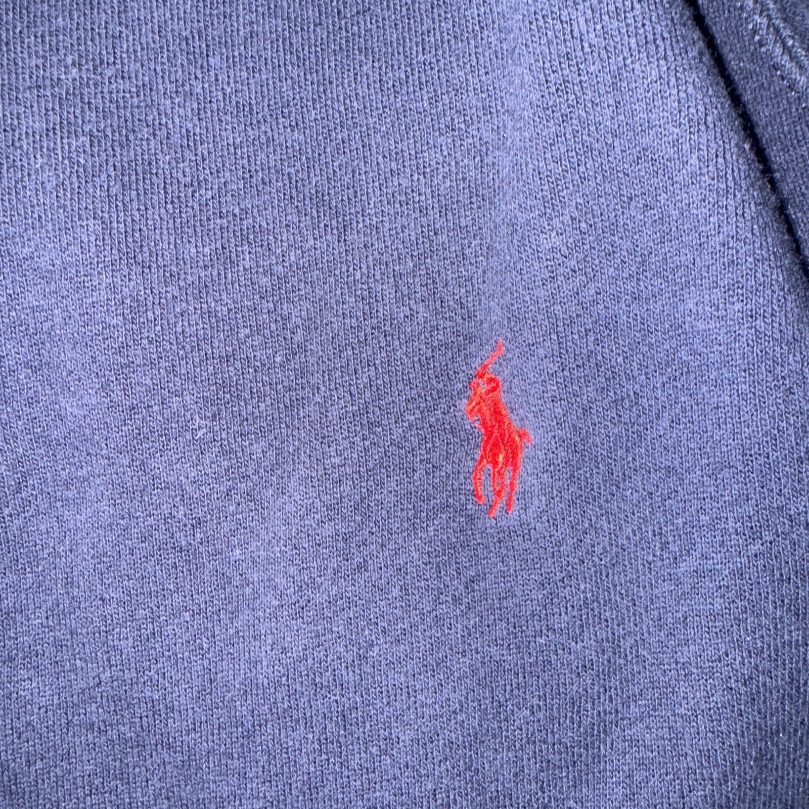 Polo Ralph Laure 1 4 zip vintage felpa a righe laterali pony preppy