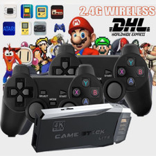 64GB w/2 Wireless Controller 20000+ Retro Videospielkonsole 4K HD TV Spiel Stick
