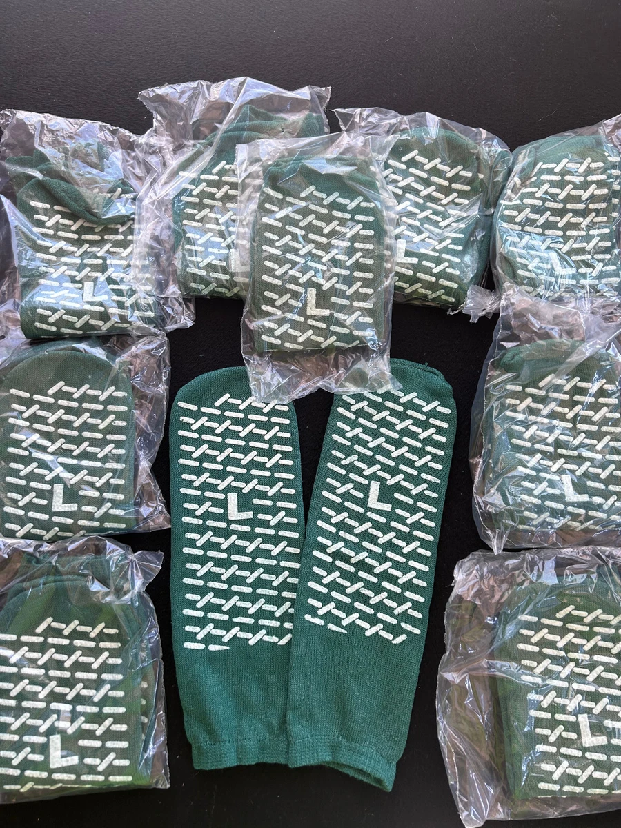 10 pares de calcetines antideslizantes antideslizantes calcetines de hospital, doble agarre lateral, POSEY grande