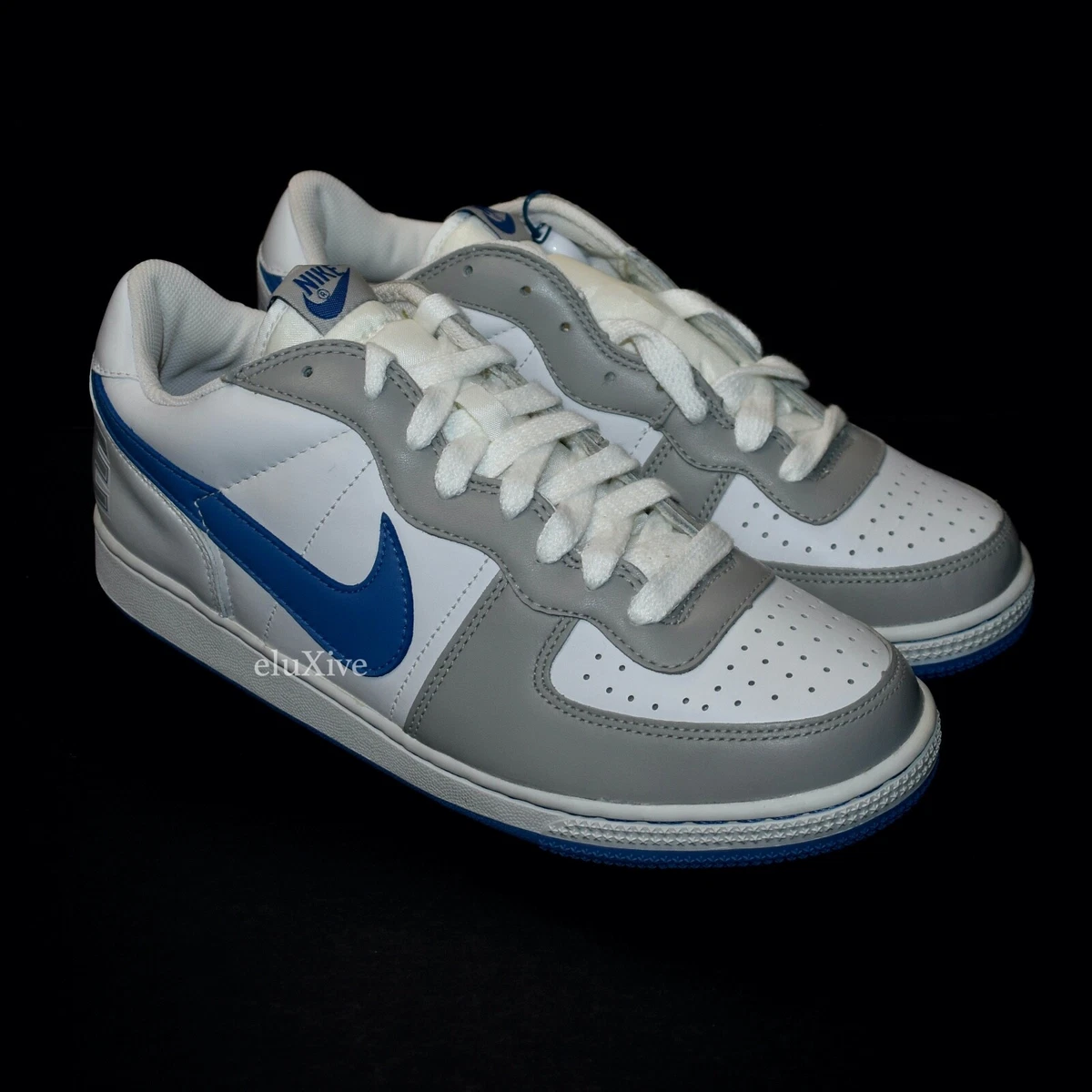 NWT Nike Terminator Low 2004 White Gray Varsity Blue Men 10.5 Women 12 AUTHENTIC