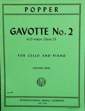 Popper Gavotte no. 2 in D Major for cello and piano