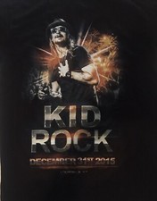 Kid Rock New Years Eve 2015 Concert T Shirt Let's Get Shitfaced KY Black Sz M