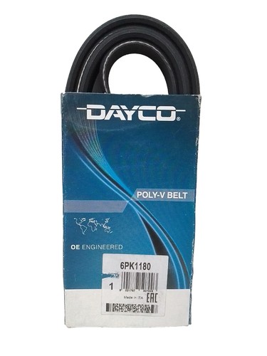 Cinghia Alternatore Dei Servizi Poly-V Belt Originale Dayco OE 6PK1180 PRIMO IMP - Foto 2 di 5