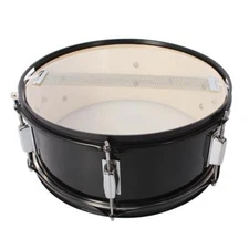 Glarry Marching Snare Drum 14"x5.5" Transparent With Drum Sticks Strap Wrench