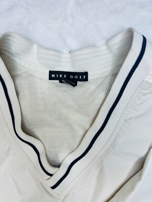 NIKE GOLF Vネック ベスト 56323 L 05年製 NIKE GOLF V-Neck Polyester Vest 紺 XL 00s ナイキ