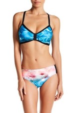 NEXT Print Underwire Bikini Top ONLY Blue / Black NE56237 Size 36 B / C Cup