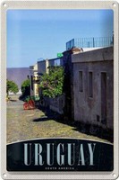 Blechschild Reise 20X30 Cm Uruguay SüD Amerika Stadt Urlaub Schild Tin Sign