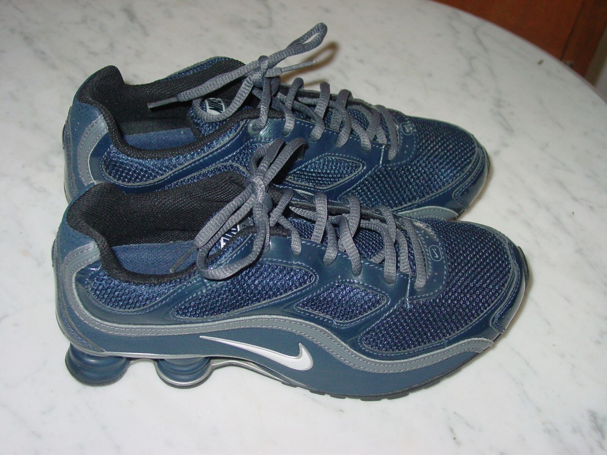 靴 SHOX 2009 Nike Shox Turbo 9 Midnight Navy/Dark Grey 366793-411 Shoes