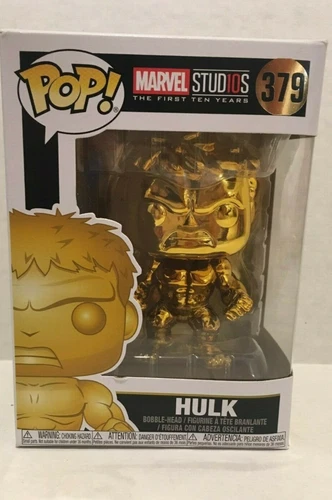 Funko Pop! Marvel: Marvel Studios 10 -  379 Hulk (Chrome Gold) Vinyl Figure NEW
