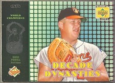 2001 Upper Deck Boog Powell #D1 1970's Decade Dynasties Baltimore Orioles