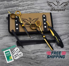 Professional Barber Hair Cutting Thinning Scissors Shears Set Hairdressing 6.5"