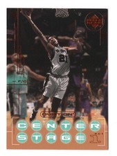 2000 Upper Deck Ovation - TIM DUNCAN - Center Stage San Antonio Spurs #C52