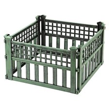 12 Pack Green Plastic Fence Border Garden Lawn Border Edging Plant Landscape