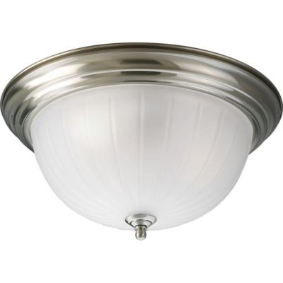 PROGRESS LIGHTING 3-LIGHT BRUSHED NICKEL FLUSHMOUNT P3818-09