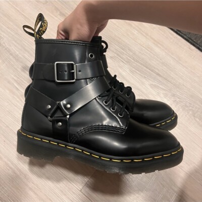 NEW Dr Martens CRISTOFOR LEATHER HARNESS LACE UP BOOTS SIZE  display picture 3