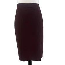 Talbots Skirt Plus size 14W Petite Plum Straight Knee Career Suit Professional