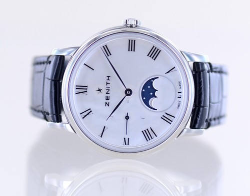 Zenith Uhr Elite Ultra Thin Lady MOP Dial Moon Dresswatch Automatic 36mm new B+P - Bild 12 von 19