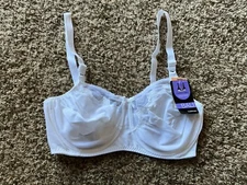 Bali Bra 36DD Comfort-U Back Unlined White New With Tags