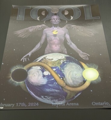 00's Tool 公式 大判ライブポスター Tool Poster - Toyota Arena Ontario, CA 2/17/24 - Mike Gamble
