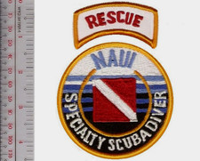 SCUBA Diving NAUI Rescue Diver Specialty Qualified Diver Patch NO TARIFF