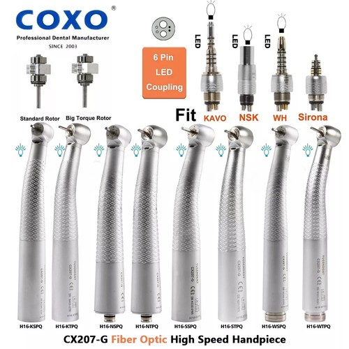 COXO Dental High Speed Glasfaser Handstück CX207-G für KaVo NSK Sirona sk - Bild 2 von 43