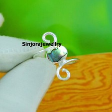 Abalone Shell Gemstone 925 sterling silver handmade Gift Ring US size 5 to 10