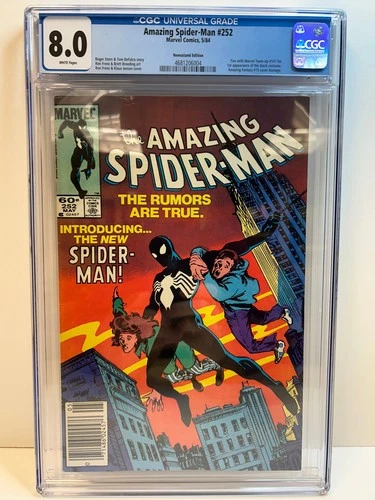 The Amazing Spider-Man #252 Newsstand Variant (Marvel Comics May 1984) CGC 8.0
