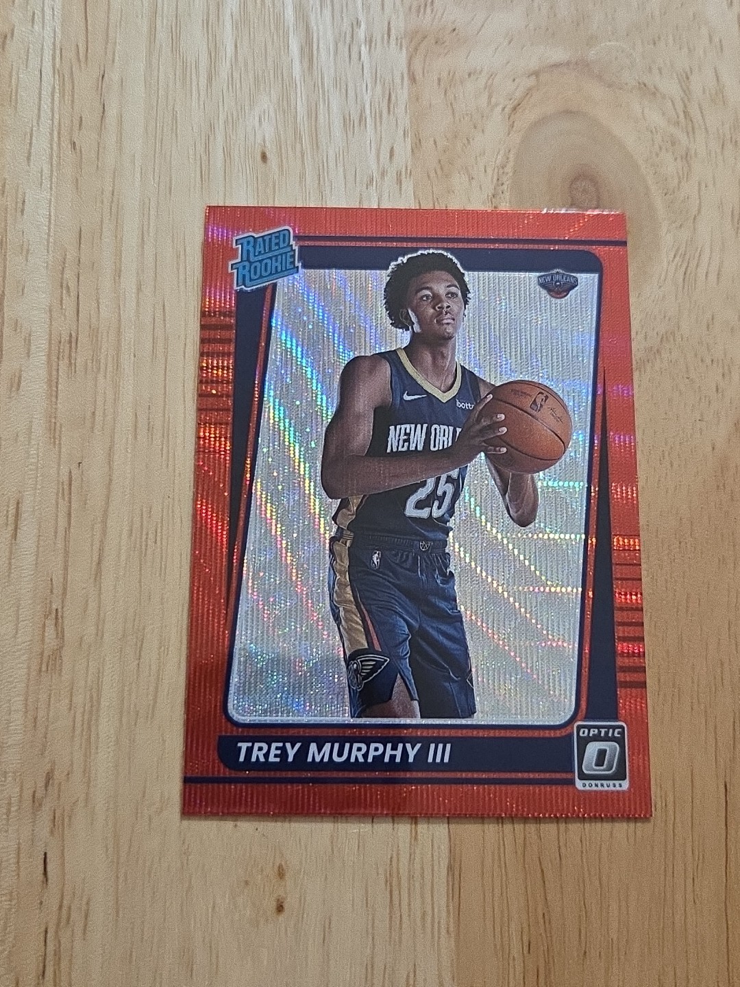 2021-22 Donruss Optic TREY MURPHY III Red Wave #178 Rated Rookie Pelicans SP