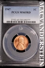 1947 Lincoln Wheat Cent-PCGS MS 65 Red Choice Gem BU No Reserve #SLK999